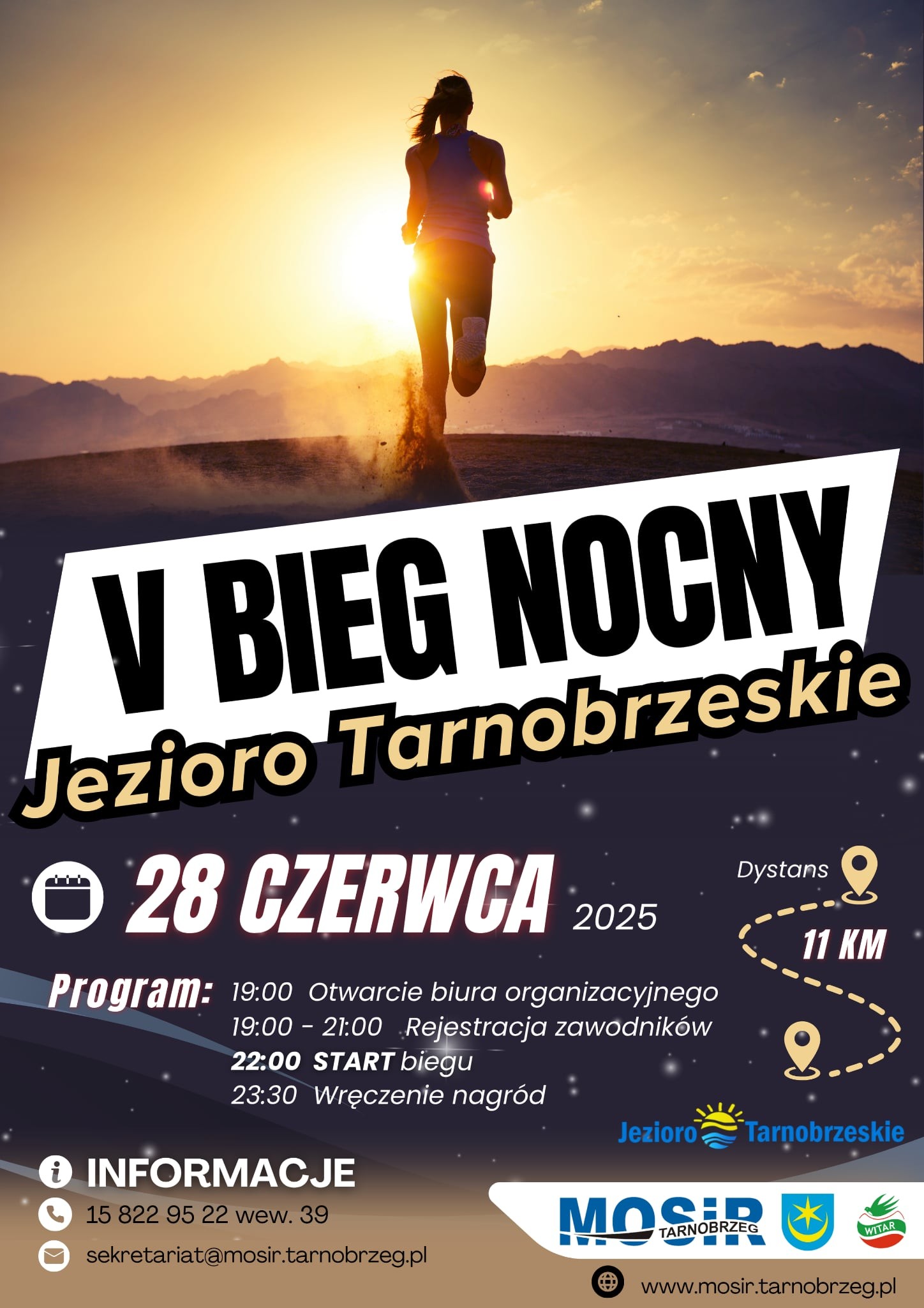 V Bieg Nocny nad Jeziorem Tarnobrzeskim już 28 czerwca br.